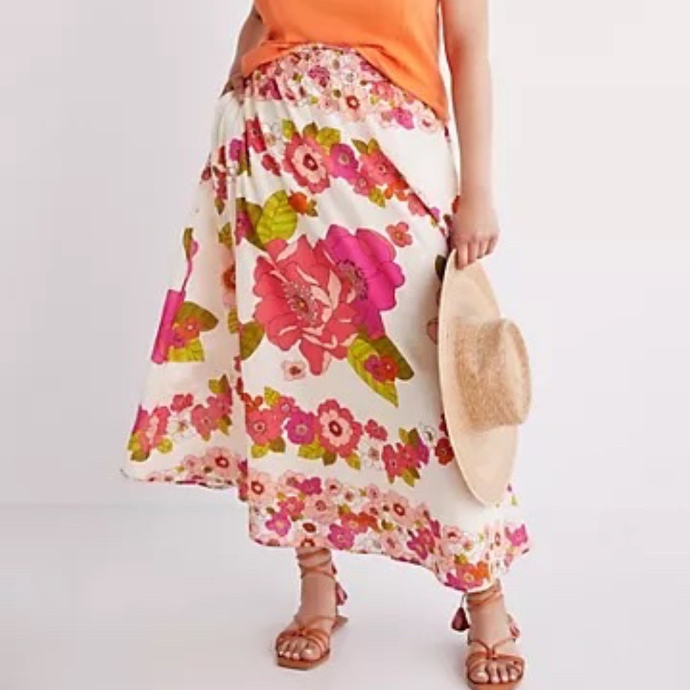 Love The Label | Floral 100% Cotton Briar Maxi Skirt + Tube Top Set | NWT - Picture 6 of 11